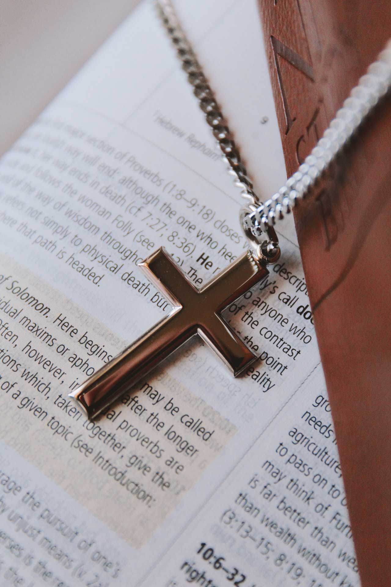 Necklace Cross - Sterling Silver - 20"