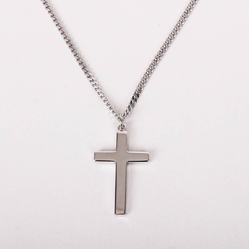 Necklace Cross - Sterling Silver - 20"