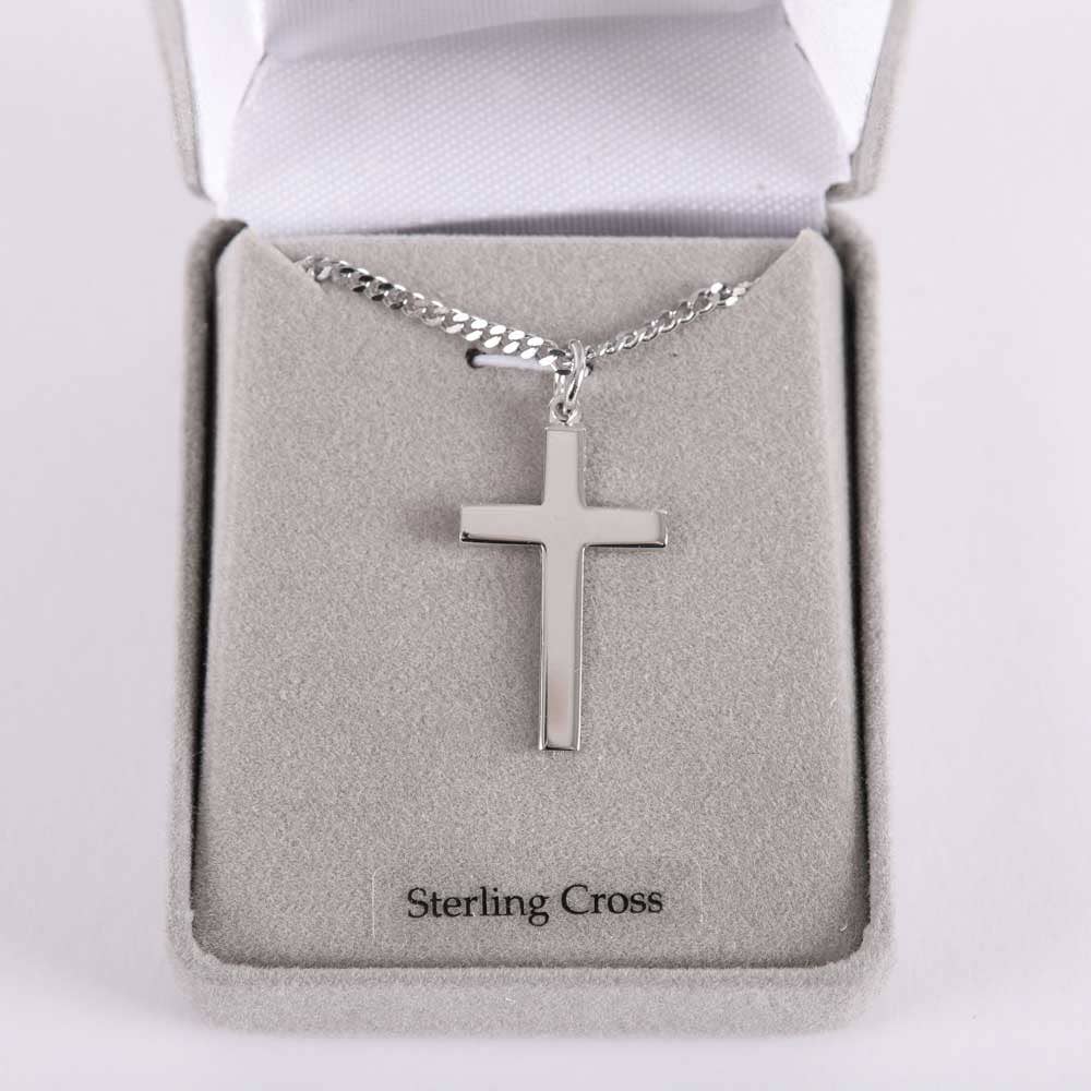Necklace Cross - Sterling Silver - 20"