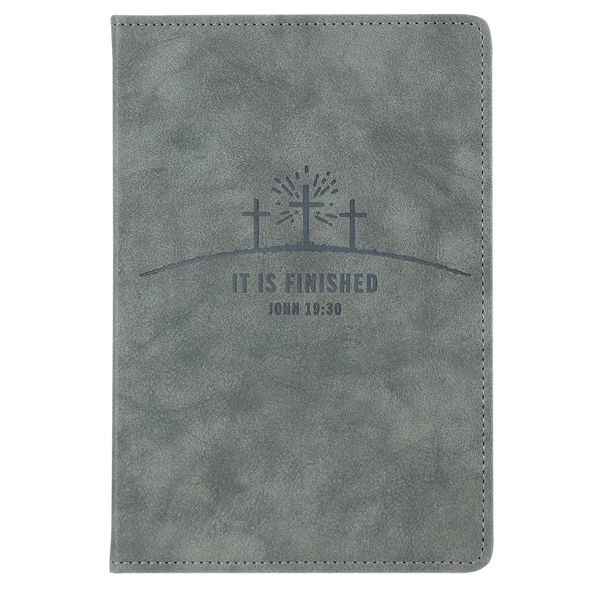 Kerusso Mens Faux Leather Journal - It Is Finished