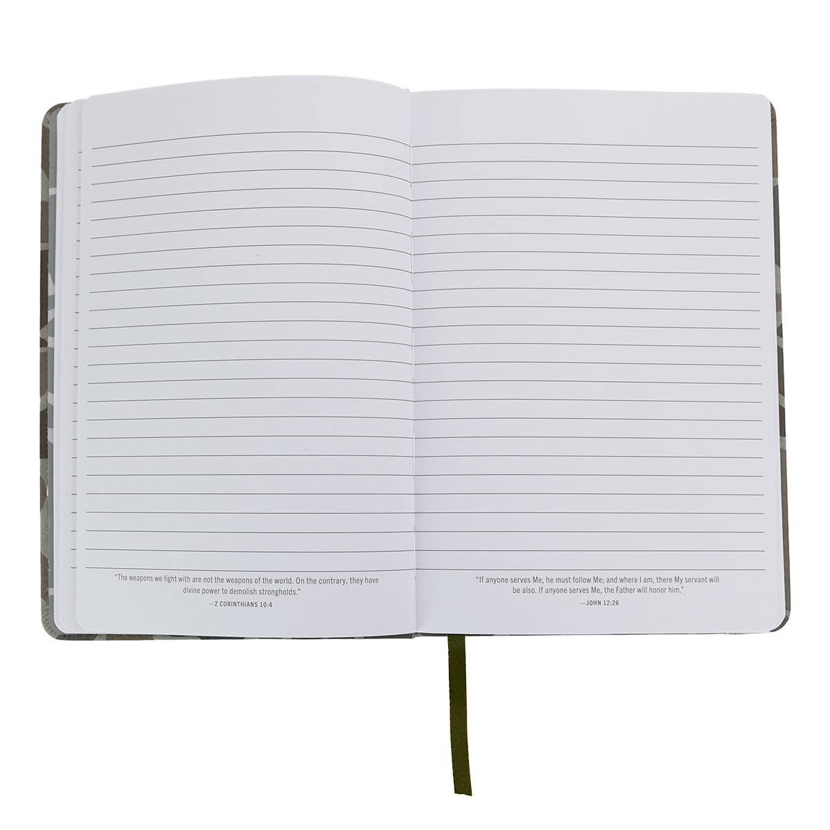 Kerusso Mens Faux Leather Journal Stand Strong Camo