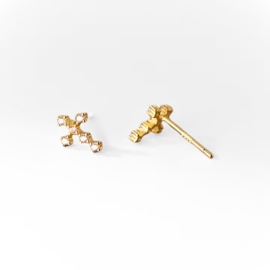 "In the Highest" Silver Cross Earrings | Faith Based Jewelry