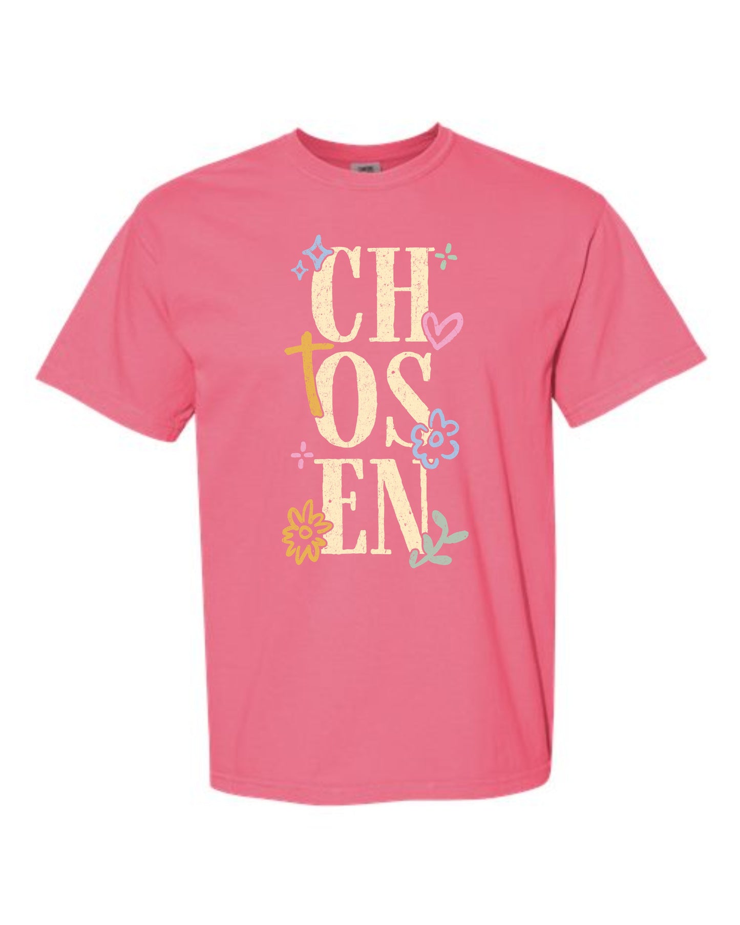Chosen Floral Tee Shirt | Faith-Based Apparel