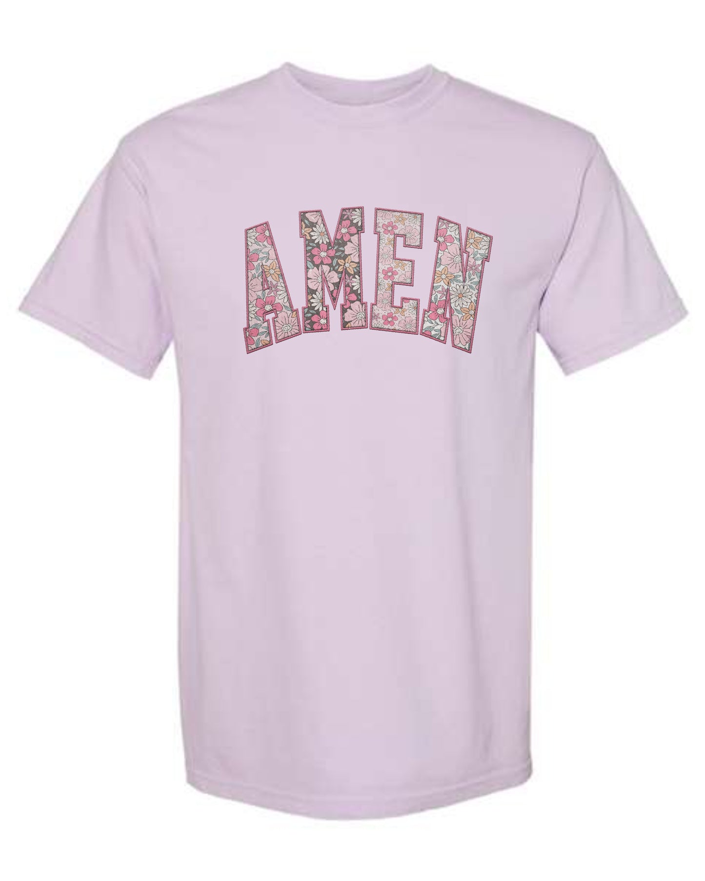 Amen Floral Graphic Tee Shirt | Faith-Based Apparel