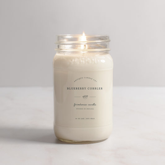 Blueberry Cobbler - Soy Wax Mason Jar Candle
