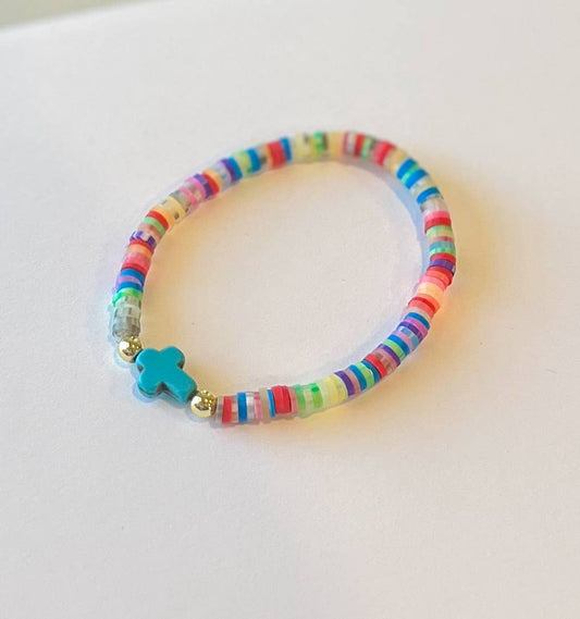 Children’s Colorful Cross Bracelet
