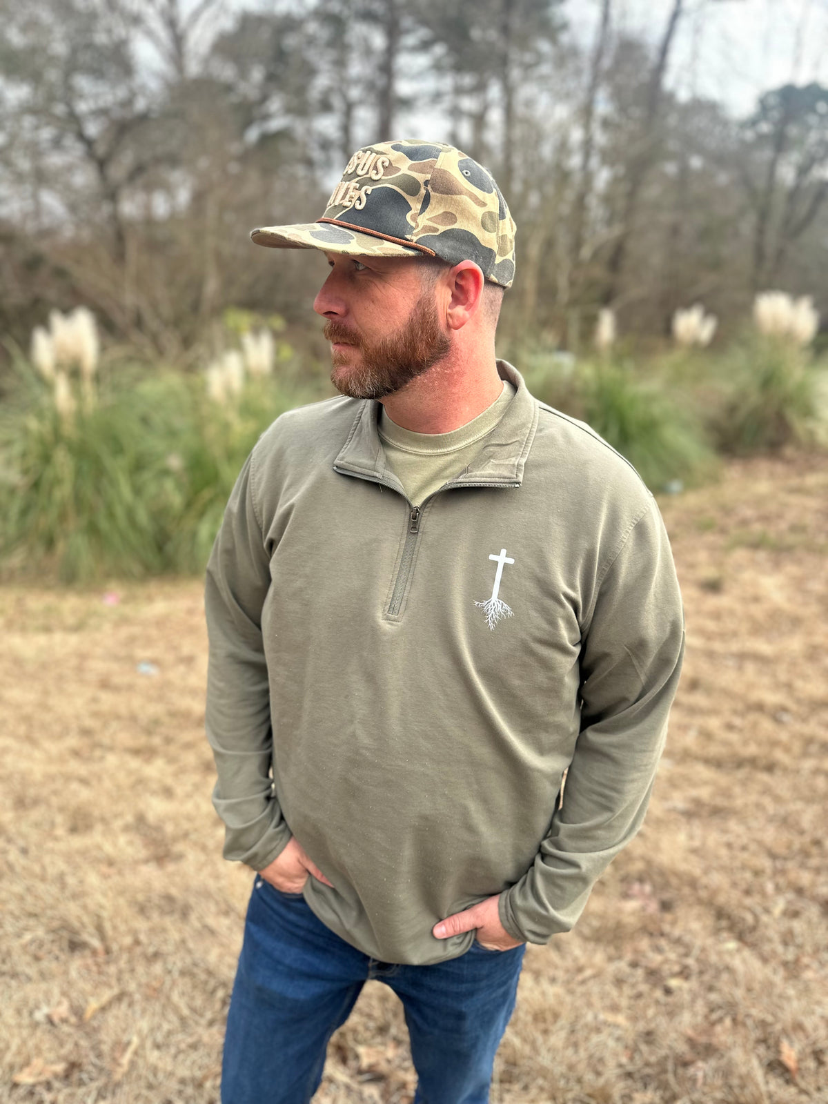 Rooted Quarter Zip – Christian Outdoor Pullover