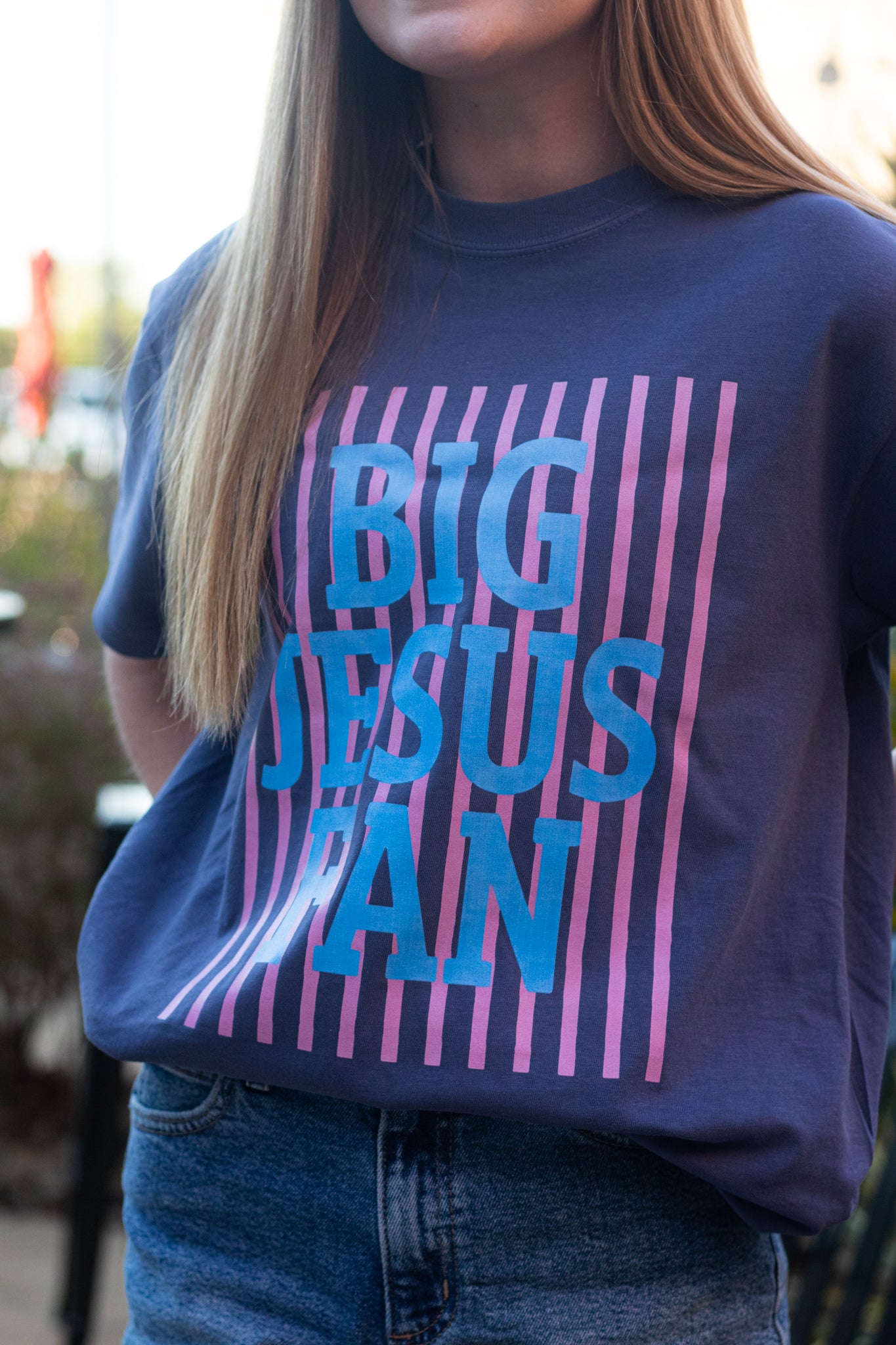 Big Jesus Fan Graphic Tee Shirt | Faith-Based Apparel