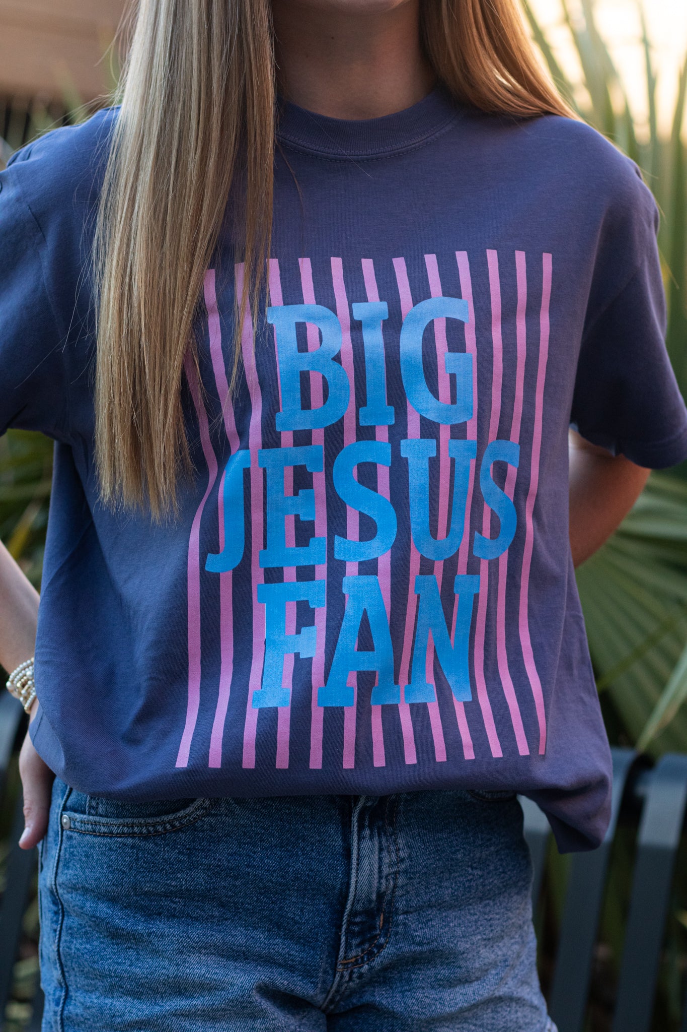 Big Jesus Fan Graphic Tee Shirt | Faith-Based Apparel