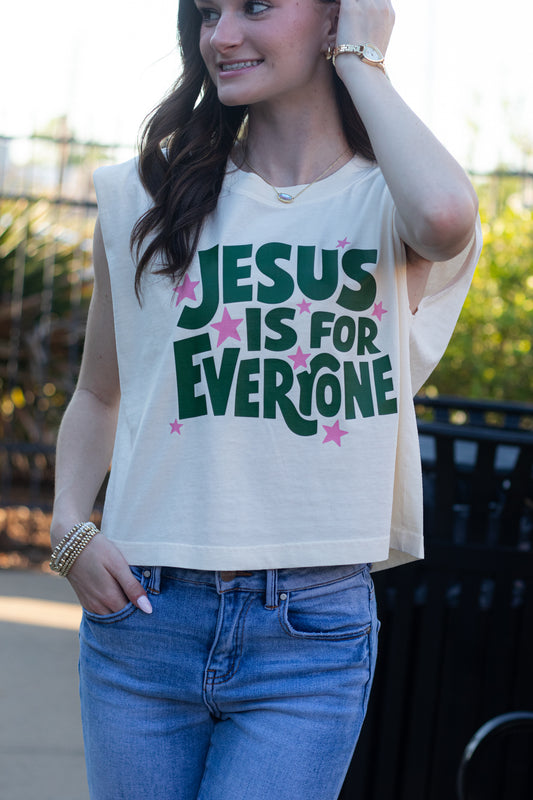 Jesus Is for Everyone Graphic Tank | Faith-Based Apparel