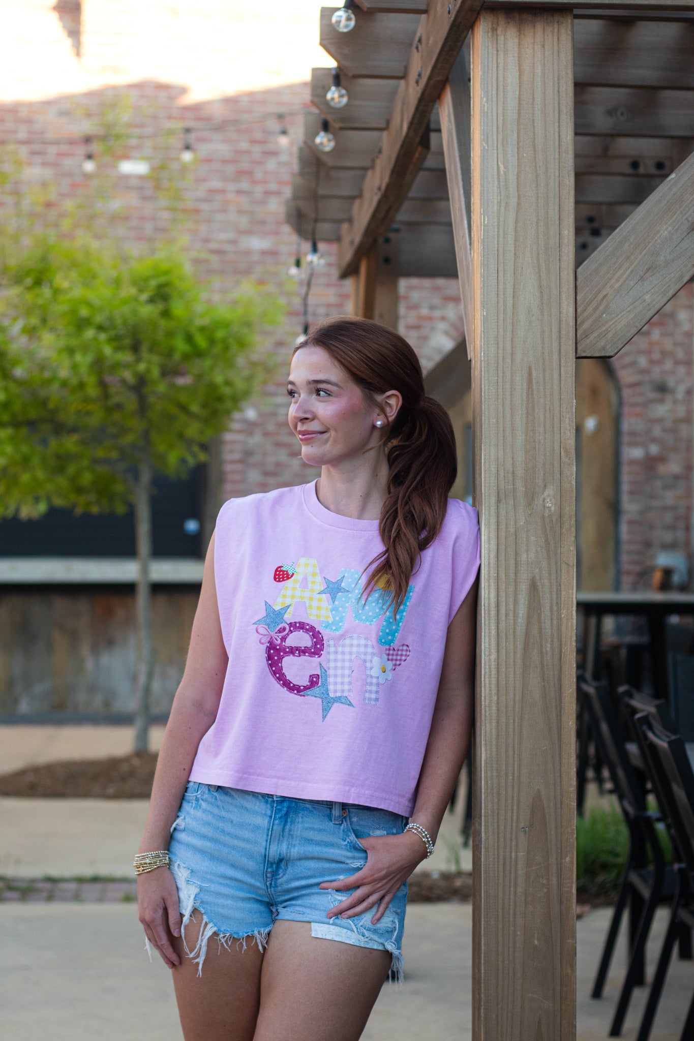 Amen Patchwork Graphic Tank | Faith-Based Apparel