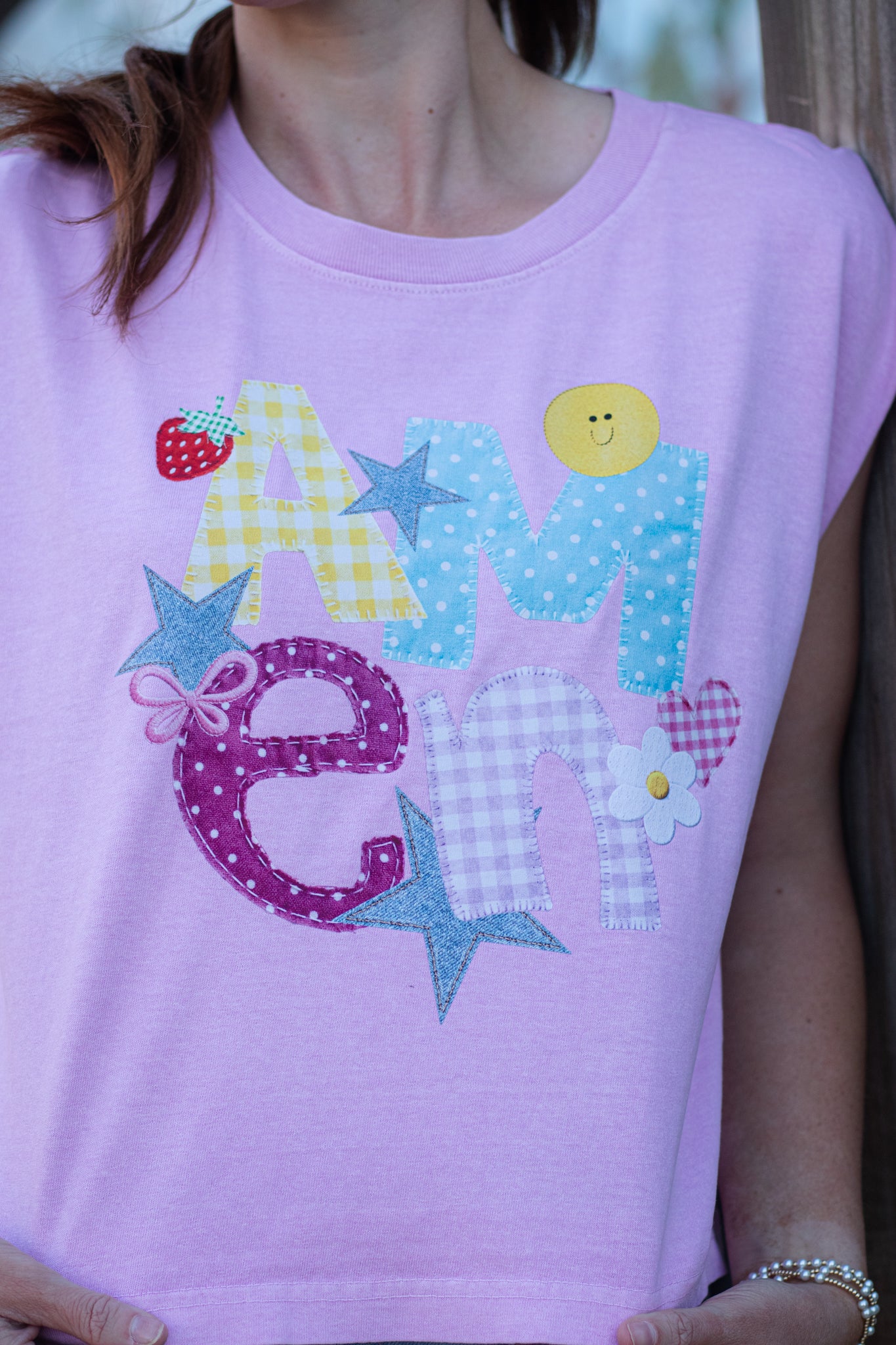 Amen Patchwork Graphic Tank | Faith-Based Apparel