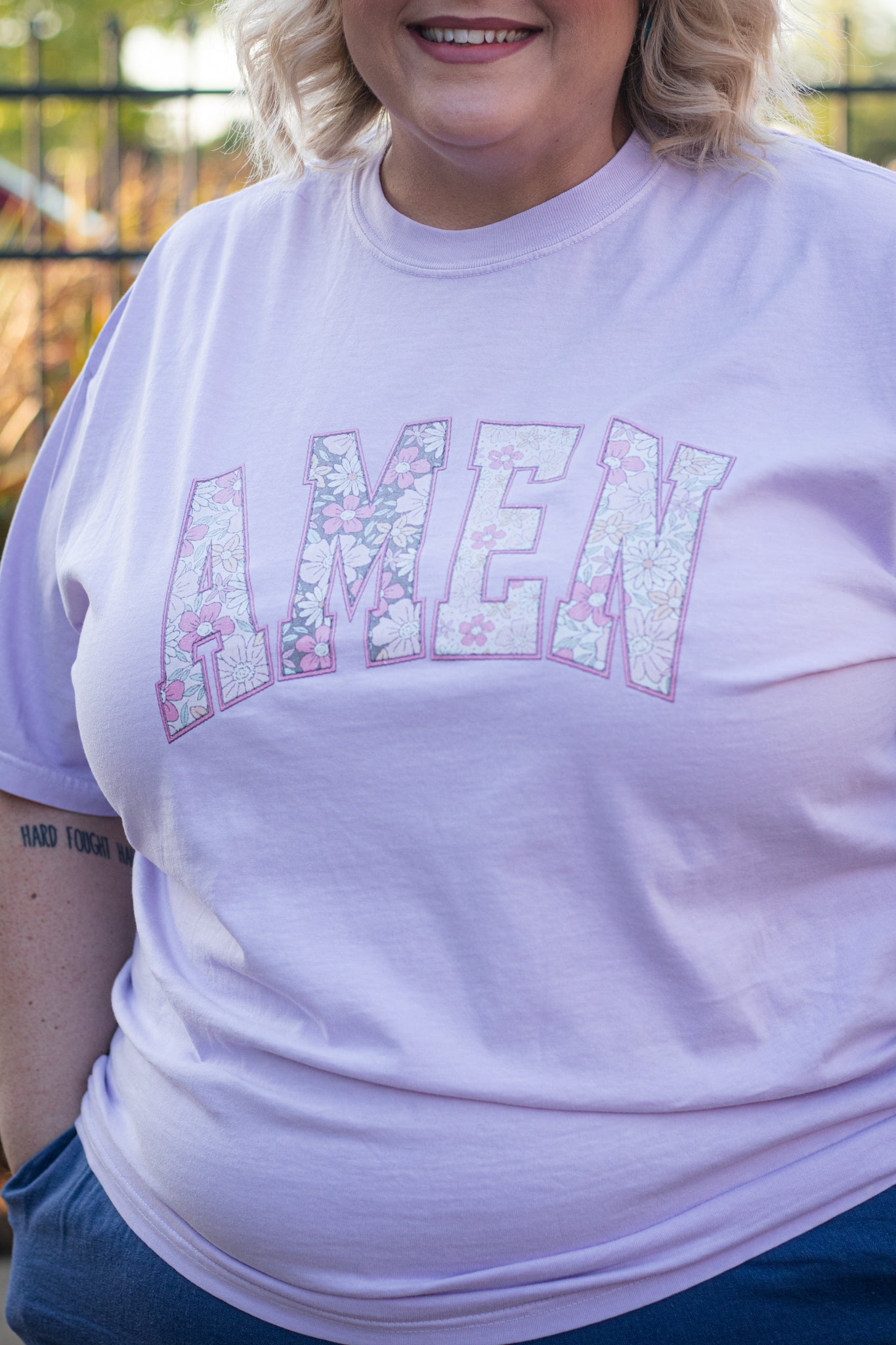 Amen Floral Graphic Tee Shirt | Faith-Based Apparel