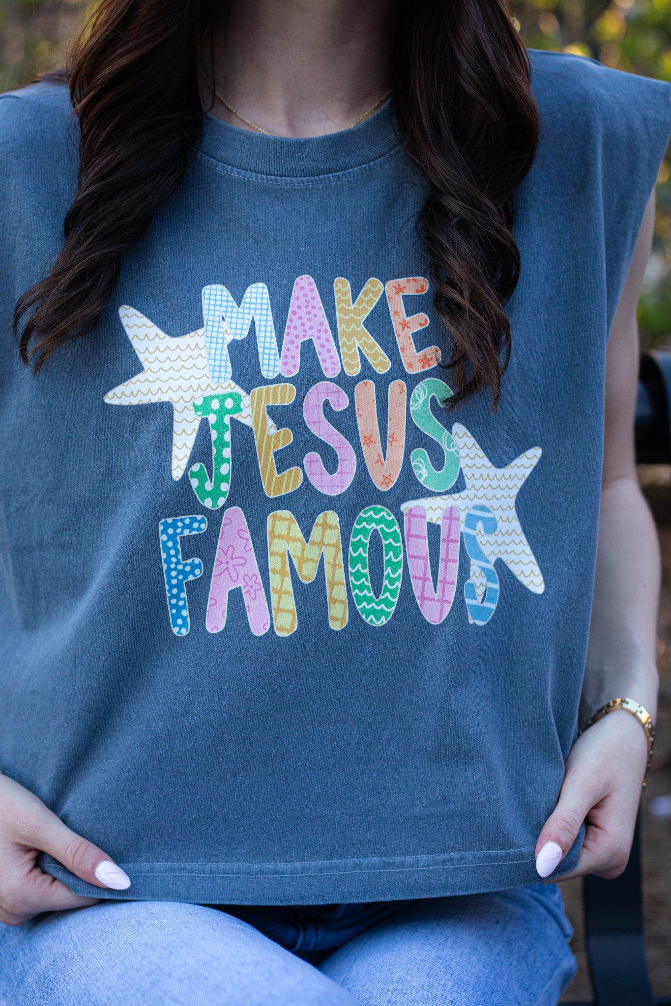Make Jesus Famous Graphic Tank | Faith-Based Apparel