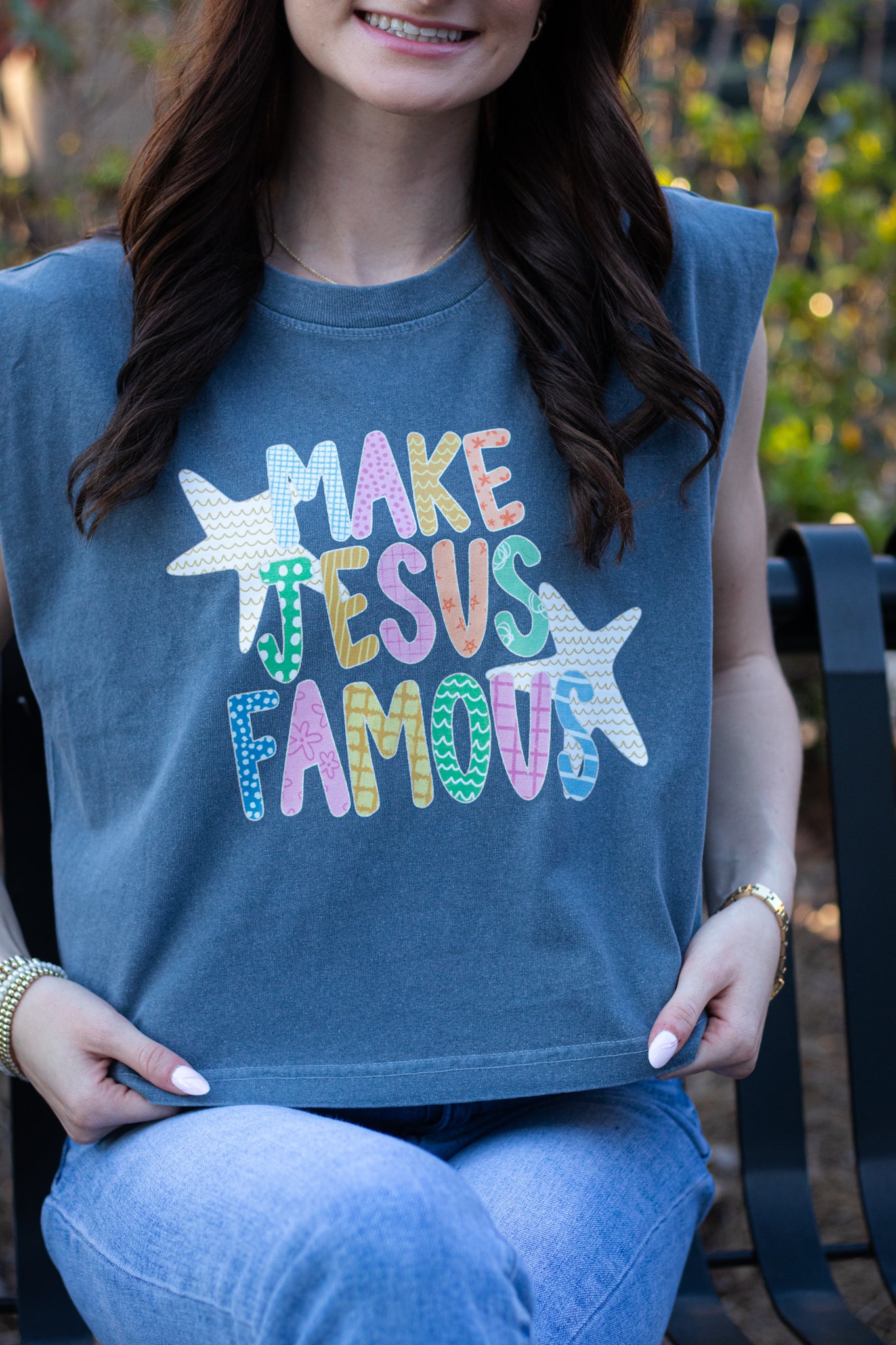 Make Jesus Famous Graphic Tank | Faith-Based Apparel