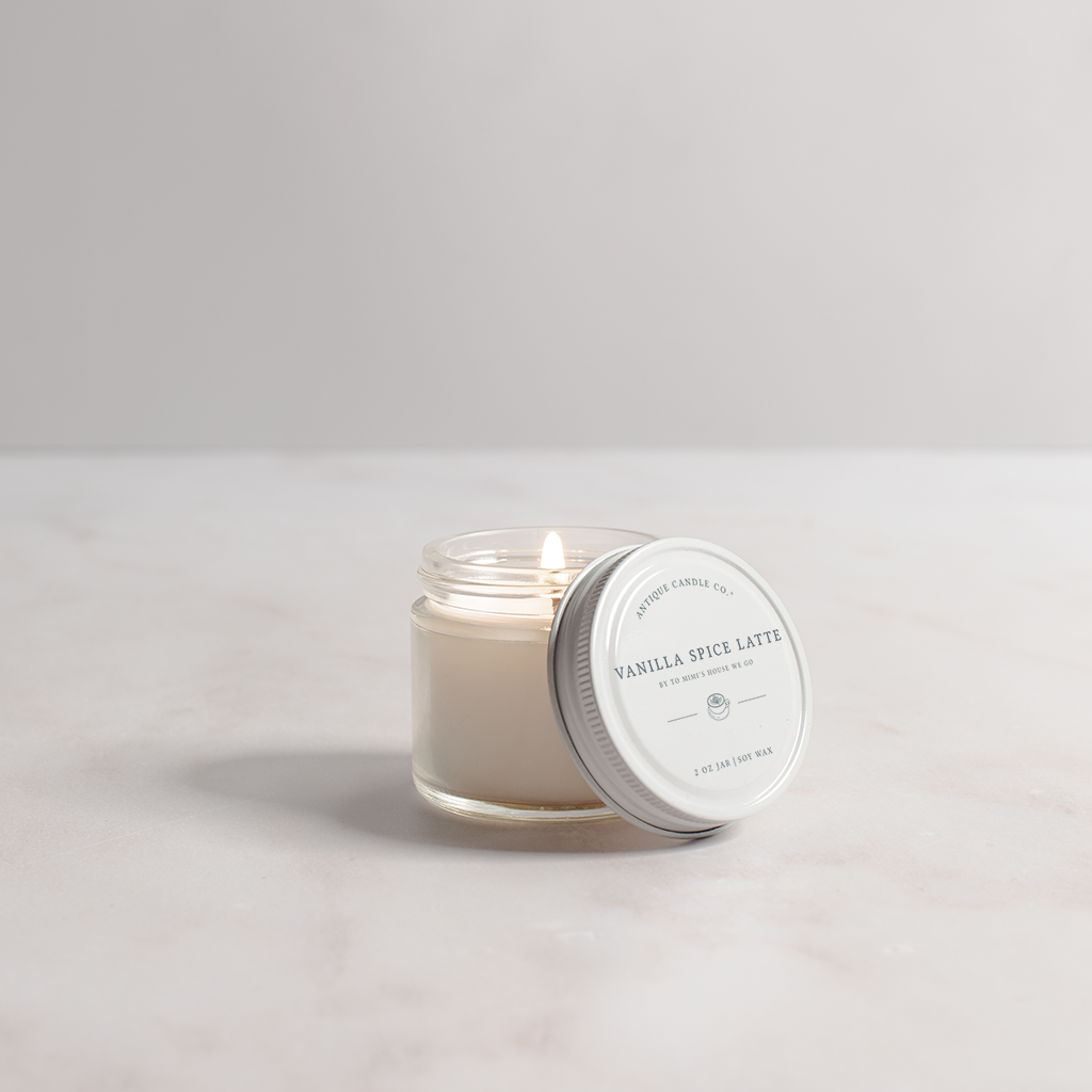 Vanilla Spice Latte - Soy Wax Mason Jar Candle